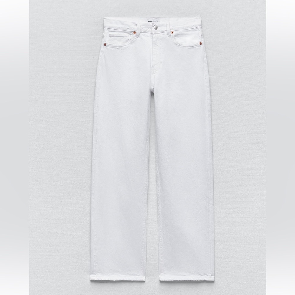HIGH RISE TRF BARREL JEANS Zara